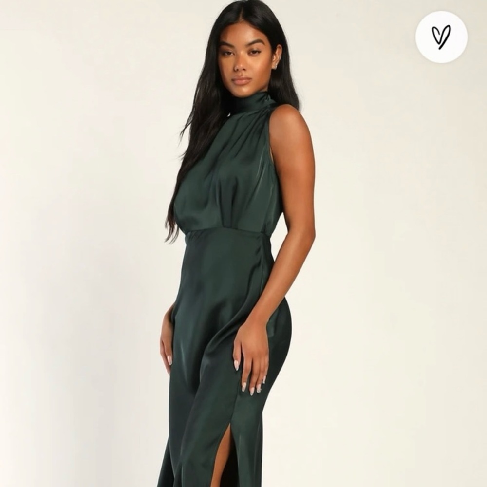 Lulus Classic Elegance Green Sleeveless Maxi Dress